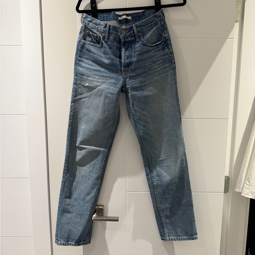 GRLFRND Helena High Rise Straight Jeans